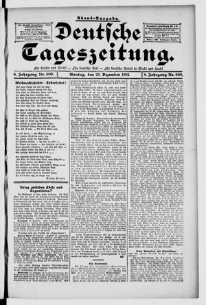 Deutsche Tageszeitung vom 23.12.1901