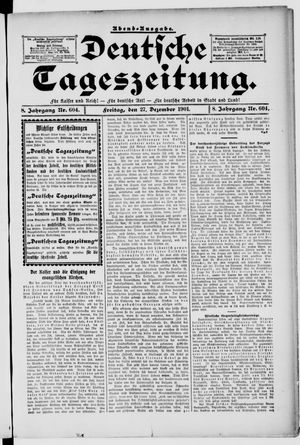 Deutsche Tageszeitung vom 27.12.1901