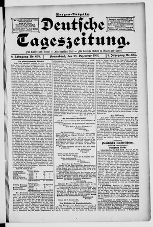 Deutsche Tageszeitung vom 28.12.1901