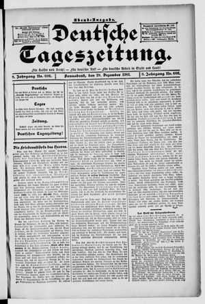 Deutsche Tageszeitung vom 28.12.1901