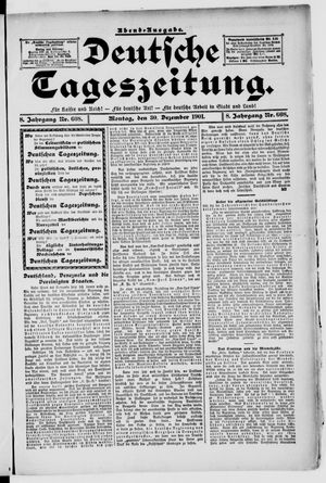 Deutsche Tageszeitung vom 30.12.1901