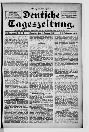 Deutsche Tageszeitung vom 07.01.1902