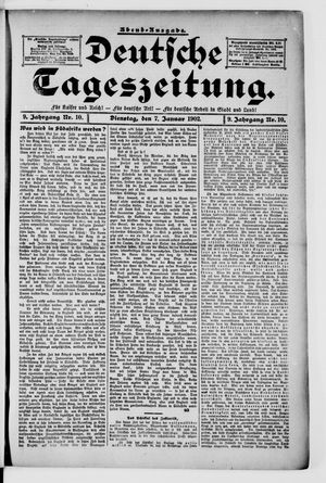 Deutsche Tageszeitung vom 07.01.1902