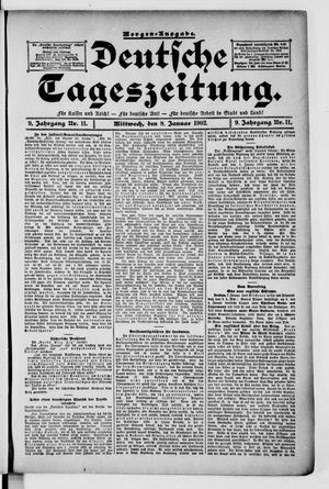 Deutsche Tageszeitung on Jan 8, 1902