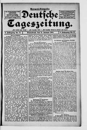 Deutsche Tageszeitung on Jan 11, 1902