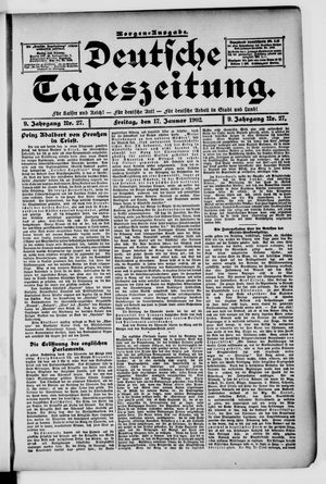 Deutsche Tageszeitung vom 17.01.1902