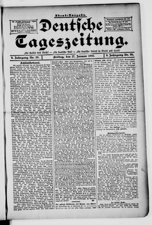 Deutsche Tageszeitung vom 17.01.1902