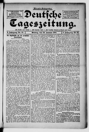 Deutsche Tageszeitung on Jan 20, 1902