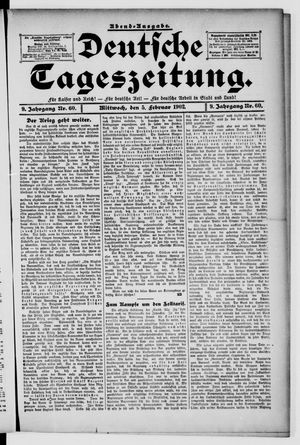 Deutsche Tageszeitung on Feb 5, 1902