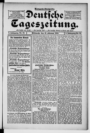 Deutsche Tageszeitung vom 19.02.1902