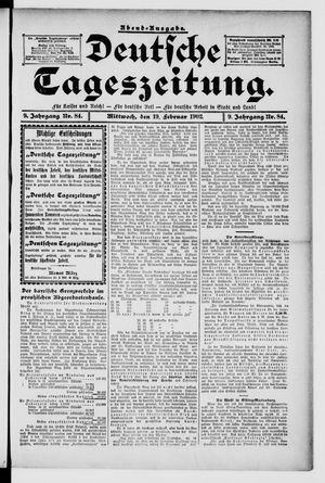 Deutsche Tageszeitung vom 19.02.1902