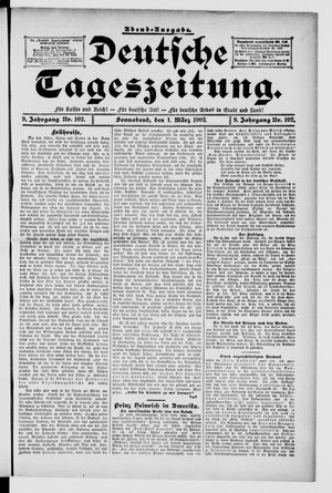 Deutsche Tageszeitung on Mar 1, 1902