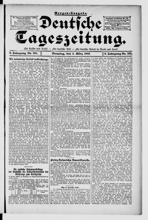 Deutsche Tageszeitung on Mar 4, 1902