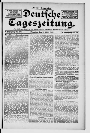 Deutsche Tageszeitung on Mar 4, 1902