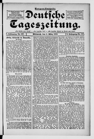 Deutsche Tageszeitung on Mar 5, 1902