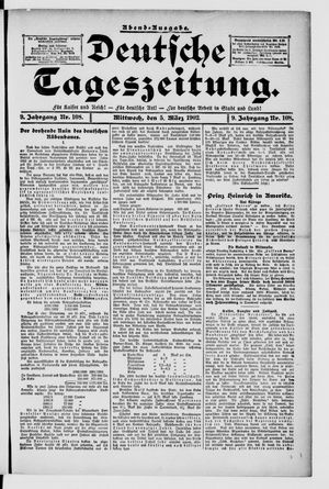 Deutsche Tageszeitung on Mar 5, 1902