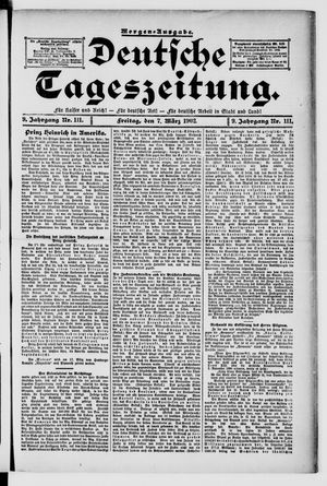 Deutsche Tageszeitung vom 07.03.1902