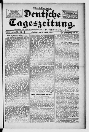 Deutsche Tageszeitung vom 07.03.1902