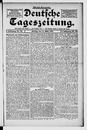 Deutsche Tageszeitung on Mar 14, 1902