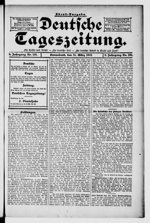 Deutsche Tageszeitung vom 15.03.1902