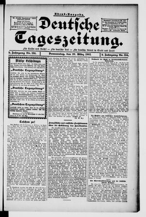 Deutsche Tageszeitung on Mar 20, 1902