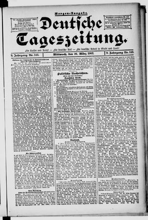 Deutsche Tageszeitung on Mar 26, 1902