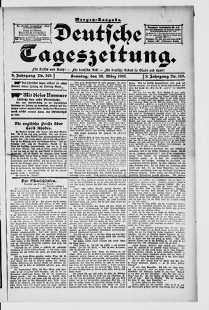 Deutsche Tageszeitung on Mar 30, 1902
