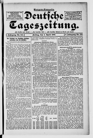 Deutsche Tageszeitung on Apr 4, 1902