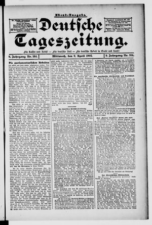 Deutsche Tageszeitung on Apr 9, 1902