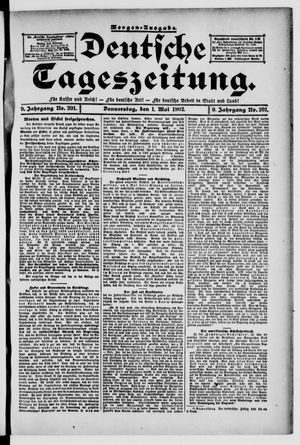Deutsche Tageszeitung vom 01.05.1902