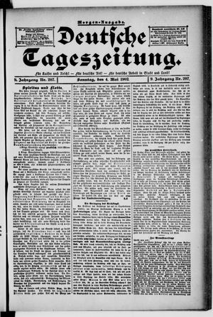 Deutsche Tageszeitung vom 04.05.1902