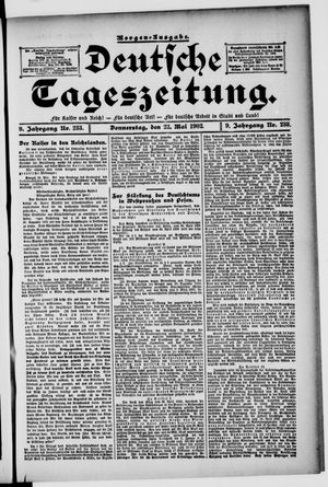 Deutsche Tageszeitung vom 22.05.1902
