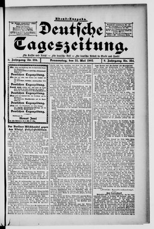 Deutsche Tageszeitung vom 22.05.1902