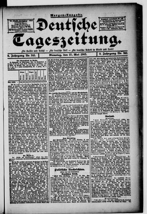 Deutsche Tageszeitung vom 27.05.1902