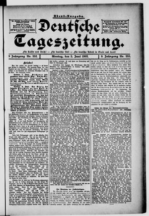 Deutsche Tageszeitung on Jun 2, 1902