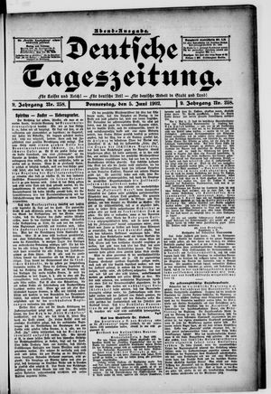 Deutsche Tageszeitung on Jun 5, 1902
