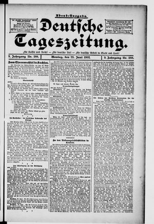 Deutsche Tageszeitung vom 23.06.1902