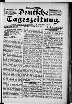 Deutsche Tageszeitung on Jun 24, 1902