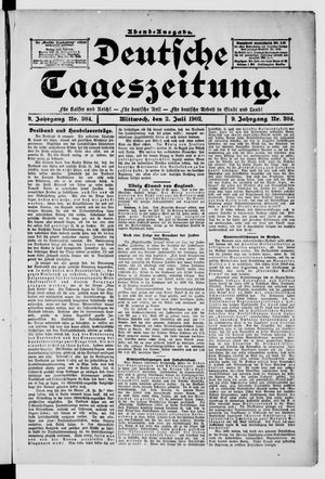 Deutsche Tageszeitung on Jul 2, 1902