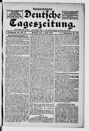 Deutsche Tageszeitung vom 04.07.1902