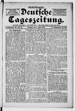 Deutsche Tageszeitung vom 04.07.1902