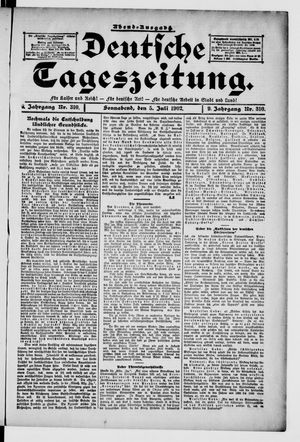 Deutsche Tageszeitung vom 05.07.1902