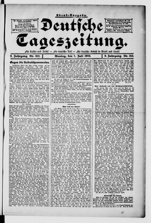 Deutsche Tageszeitung on Jul 7, 1902