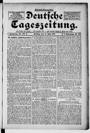 Deutsche Tageszeitung on Jul 11, 1902