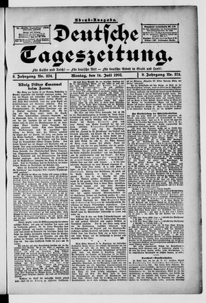 Deutsche Tageszeitung on Jul 14, 1902