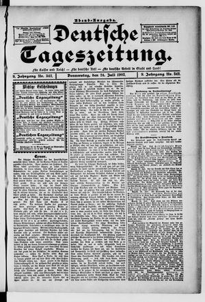 Deutsche Tageszeitung on Jul 24, 1902