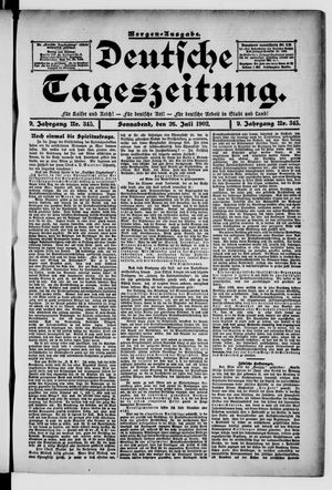 Deutsche Tageszeitung on Jul 26, 1902