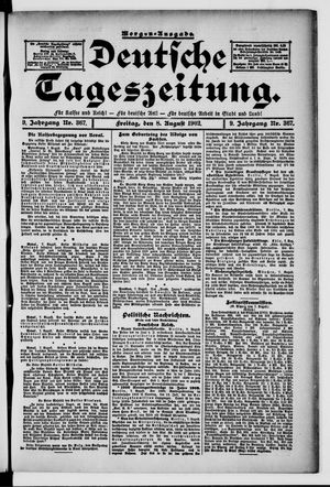 Deutsche Tageszeitung vom 08.08.1902
