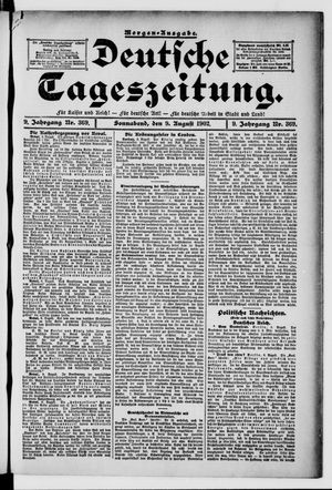 Deutsche Tageszeitung on Aug 9, 1902