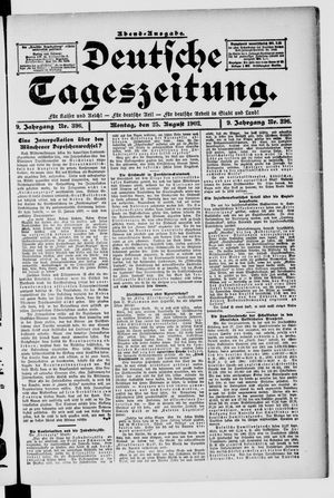 Deutsche Tageszeitung vom 25.08.1902
